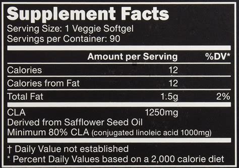 Sports Research Cla 1250 Plant Based 1250 Mg 90 Veggie Softgels For