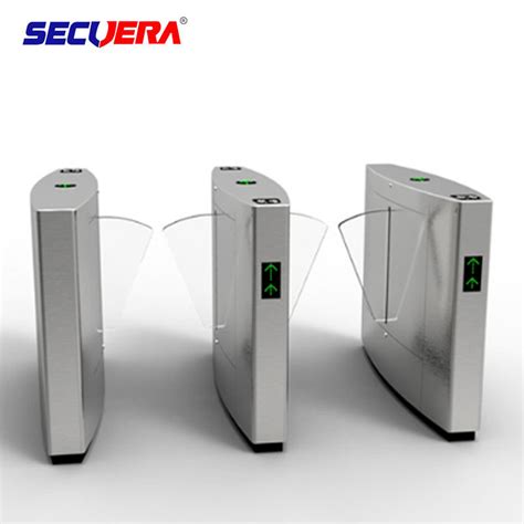 Smart Retractable Flap Barrier Gate Turnstile Security Subway Wing Gate