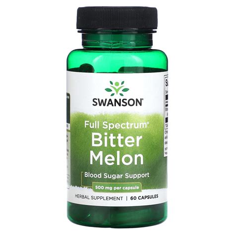 Swanson Full Spectrum Bitter Melon 500 Mg 60 Capsules