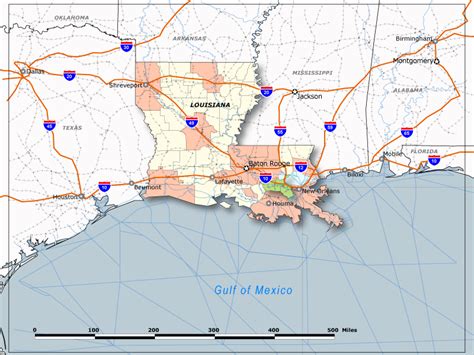 Map Of South Louisiana Cities | NAR Media Kit