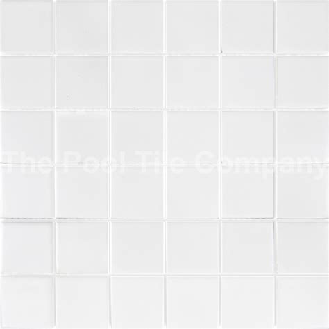 Matt White Mm Ceramic Mosaic Pool Tiles