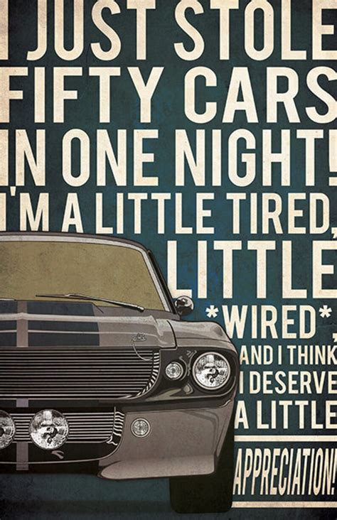 Gone in 60 Seconds Poster Gone in 60 Seconds Print Wall Art | Etsy