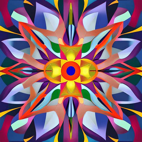 Beautiful Abstract Flowers Geometric Modern Art Creative Fabrica