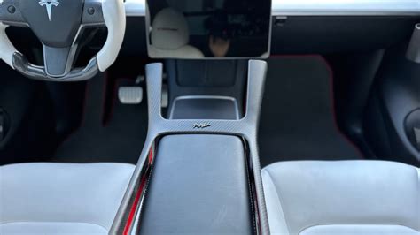 Tesla Model Y New Center Console Trim Ft Pimpmyev Youtube