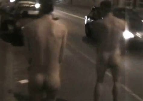 Two Guys Streak Naked Lost Bet ThisVid