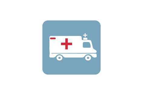 Medical Icon White Ambulance Isolated Graphic by purplebubble ...