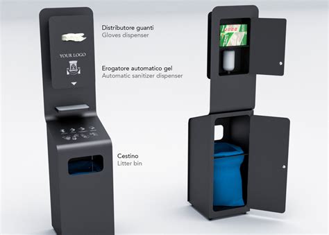 Hand Sanitizer Stand Tissue And Face Mask Dispenser Marina Planet