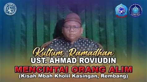 Ust Roviudin Mencintai Orang Alim Kisah Mbah Kholil Kasingan