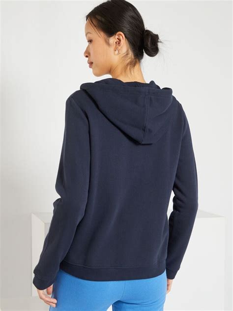 Sweat zippé bleu marine Kiabi 10 00