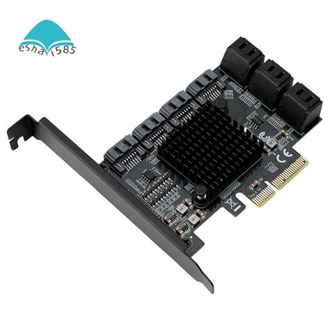 Pcie To Sata Card Ports Gbps Ssd Adapter Pcie Controller Expansion