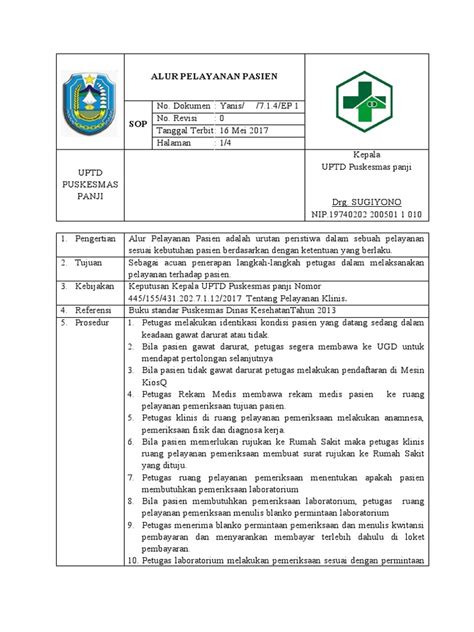 Sop Alur Pelayanan Pasien Pdf