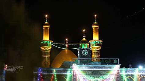 Decorated View Of Haram E Hazrat Abbas A S From Bain Ul Haramain Shia Karbala Shiastatus