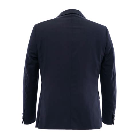 Dark Navy Marzotto Suit Jacket Esclot Tailoring London