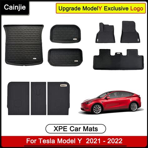 Xpe Juego Completo De Alfombrillas Para Coche Tesla Modelo Y