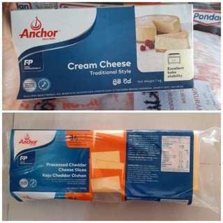 Jual Anchor Fp Cream Cheese Krim Processed Cheddar Slices Keju Cedar