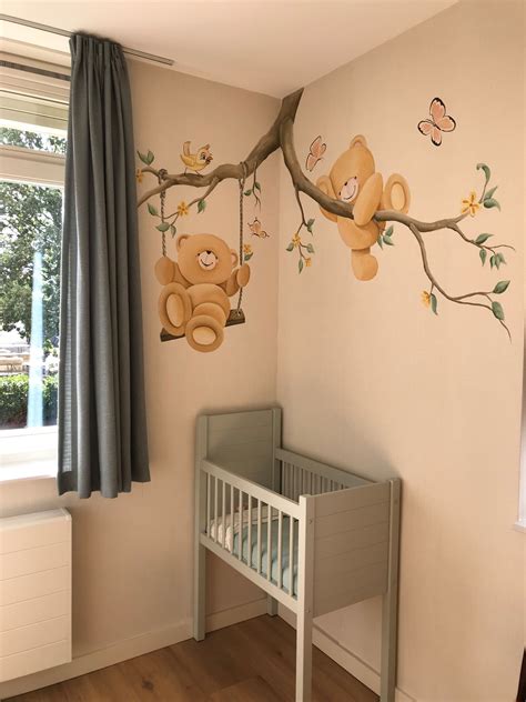 Muurschildering Babykamer Baby Room Wall Baby Room Design Baby Room