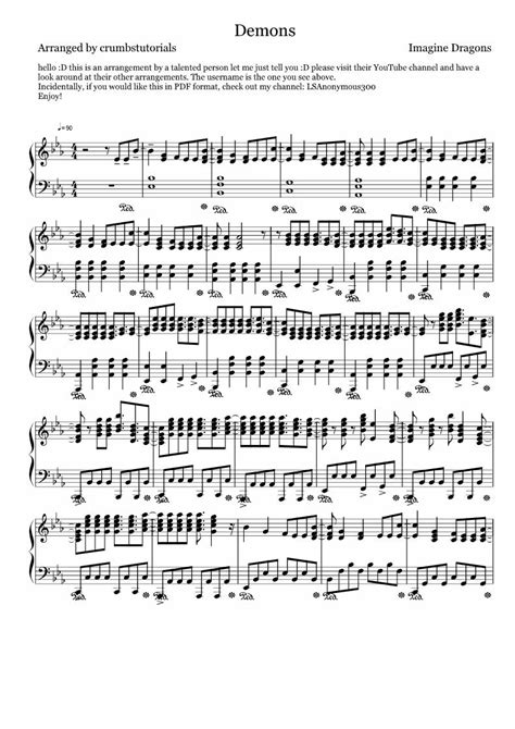 Pdf Imagine Dragons Demons Sheet Music Dokumen Tips