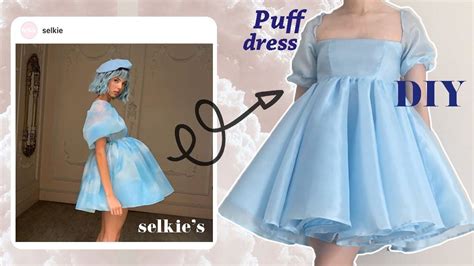 DIY PUFF SLEEVE DRESS Dreamy Fairycore Selkie Puff Dress Tutorial