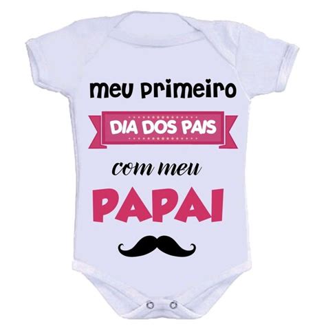 Body Bebê Personalizado Dia dos Pais Elo7 Produtos Especiais