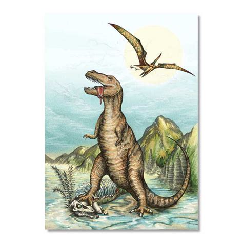 Vintage Style Dinosaur Posters (Tyrannosaurus, A1+)