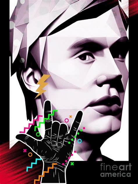 Warhol The Father of Pop neo-cubism wall art Digital Art by Christina F ...