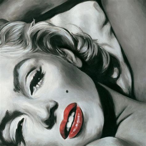 Marilyn Monroe Red Lips Portrait Stretched Art Canvas Movie Poster Print Model Ebay Marilyn