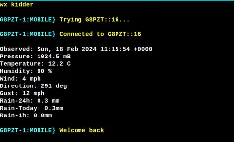 Packet Xrouter Weather Online Amateur Radio Community Wiki