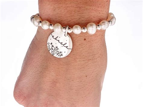 Joya Personalizada Pulsera De Perlas Plata Ley Crea Tu Joya Cuchi Cuchi