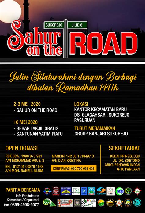 Flyer Sahur On The Road Sahur On The Road Santunan Yatim Flickr