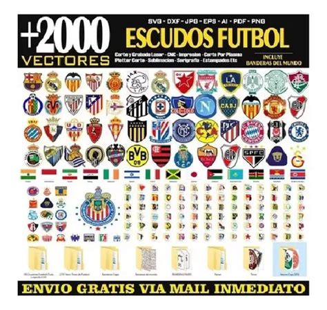 Pack Vectores Equipos Logos Escudos De Futbol Cuotas Sin Inter S