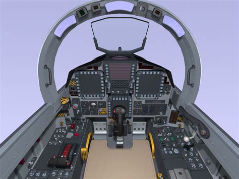 F-15E cockpit. 3D Model $200 - .max .3ds .fbx .obj - Free3D