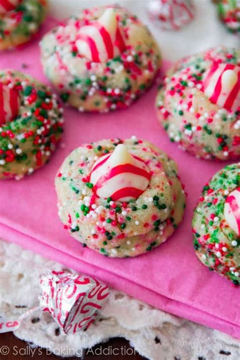 Candy Cane Kiss Cookies Sallys Baking Addiction