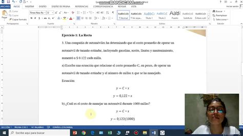 Ejercicio 1 La Recta UNAD Tarea 5 Algebra Trigonometria Y Geometr