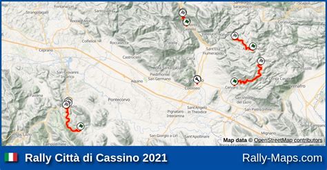 Maps Rally Città di Cassino 2021 Rally Maps