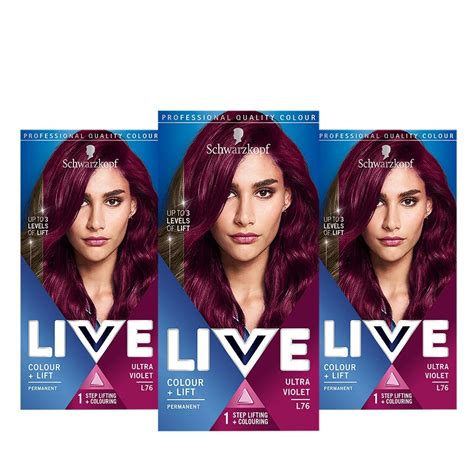 Schwarzkopf Live Color Lift L76 Ultra Violet 142 5 Ml Amazon De Kosmetik