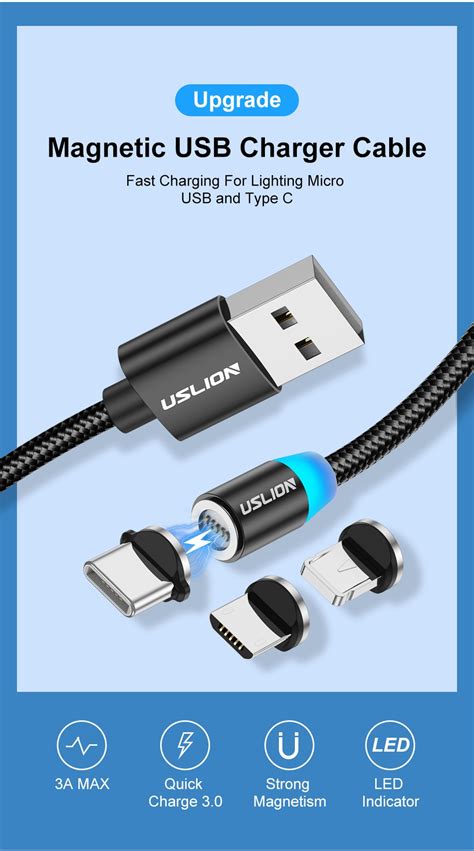 Betty Becky Uslıon 1 M 3A Hızlı Şarj Manyetik USB Mikro Fiyatı