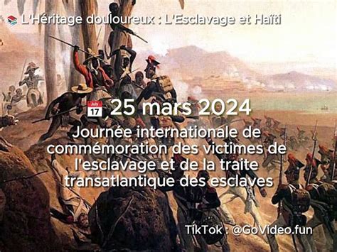 25 mars 2024 Journée internationale de commémoration des victimes de