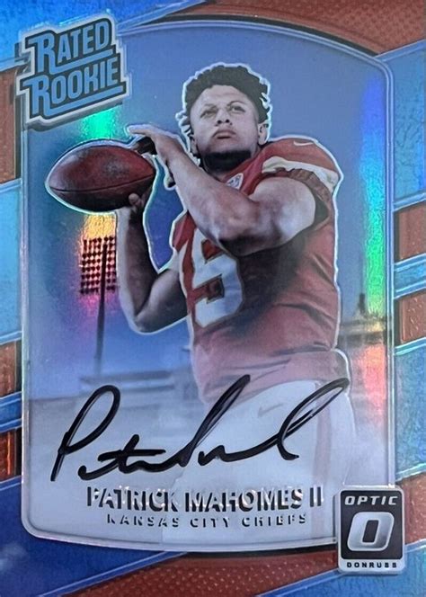 Patrick Mahomes Ii Optic Rated Rookie Autographs Red