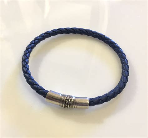 Bracelet Cuir Tress Bleu Lili Cl Ment Boutique De Bijoux Fantaisie