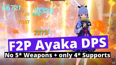 F P Ayaka Melt Team Dps High Investment Min Showcase Builds