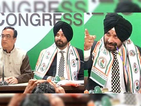 Navjot Singh Sidhu Joins Congress Party Says I Am A Born Congressman