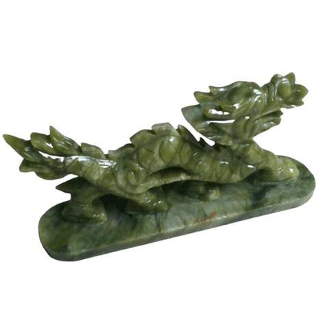 Chinese Jade Dragon Statue | Teng Shop