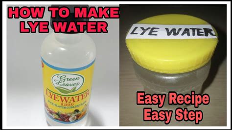 How To Make Lye Water For Cooking Pitchi Pitchi And Kutsinta Easy Recipe Youtube