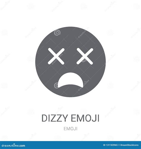 Dizzy Emoji Face Cross Eyes Emoticon Vector Icon Sad Smiley