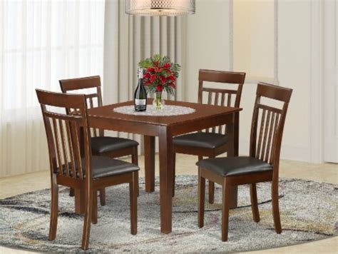 OXCA5 MAH LC 5 PC Table Set With A Dining Table And 4 Chairs In