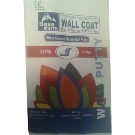 Wall Coat White Cement Wall Putty Packing Size Kg Packaging Type