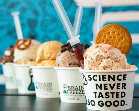 Brain Freeze Nitrogen Ice Cream And Yogurt Lab Doral Menu Doral