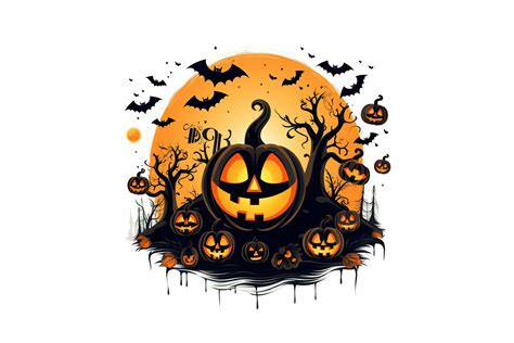 Cute Halloween Backdrop Art Graphic By Ranya Art Studio · Creative Fabrica