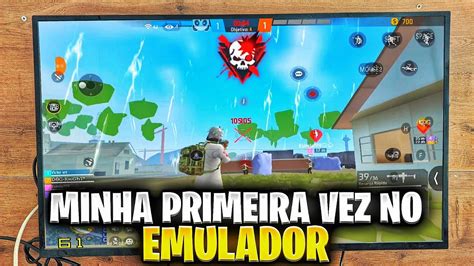 Minha Primeira Vez Jogando Free Fire No Emulador Youtube