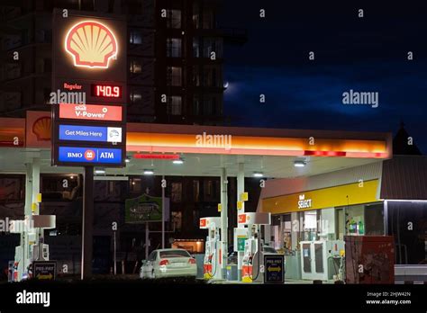 Gas Station Showing Prices Gasoline Hi Res Stock Photography And Images